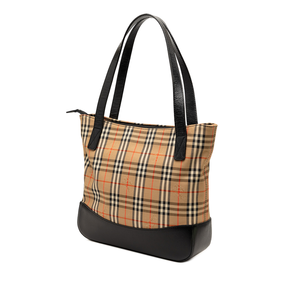 Pre-Loved Burberry Haymarket Check Canvas Tote - Picture 2 of 6